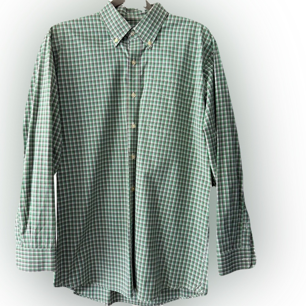 Green Checkered Men's Shirt